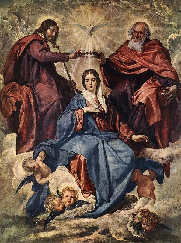 VELAZQUEZ, Diego Rodriguez de Silva y The Coronation of the Virgin jh china oil painting image
